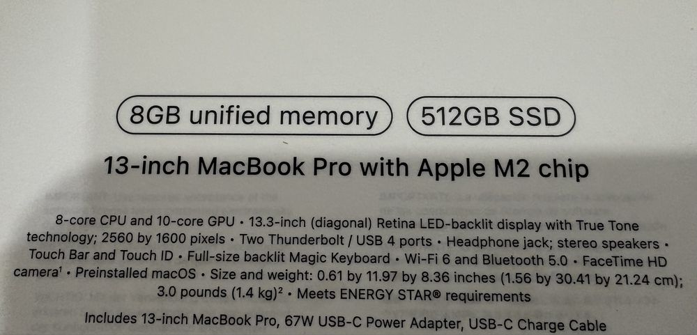 MacBook Pro M2 8/512Gb