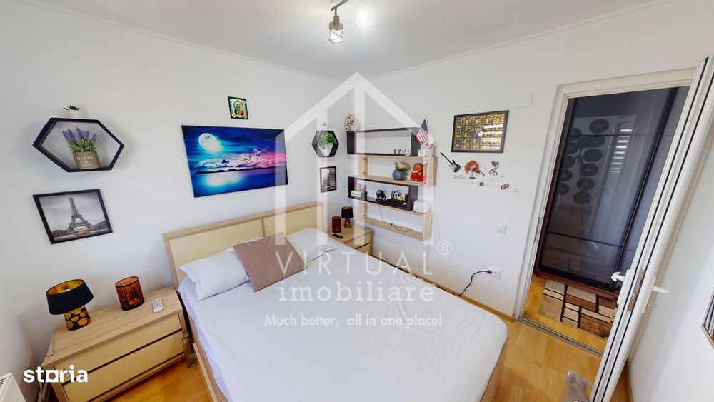 Apartament 2 camere - 41 mp utili + balcon, mobilat si utilat