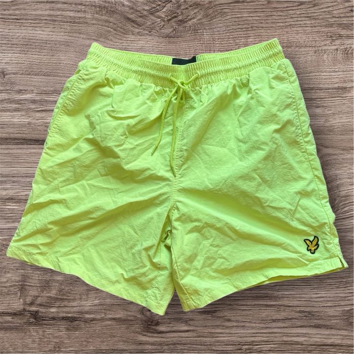 Lyle & Scott шорти / къси панталони / бански неоново зелено