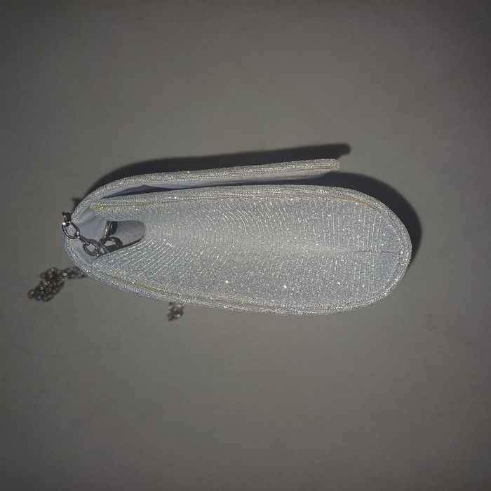 Чанта за бал - сребърна