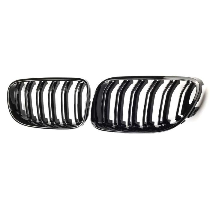 Set 2 grile duble M negre BMW Seria 3 E92 E93 LCI facelift 2011-2013