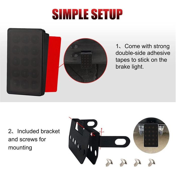 Lampa led F1 Stop frana Formula 1 Stop Suplimentar Frana Flash Stobo