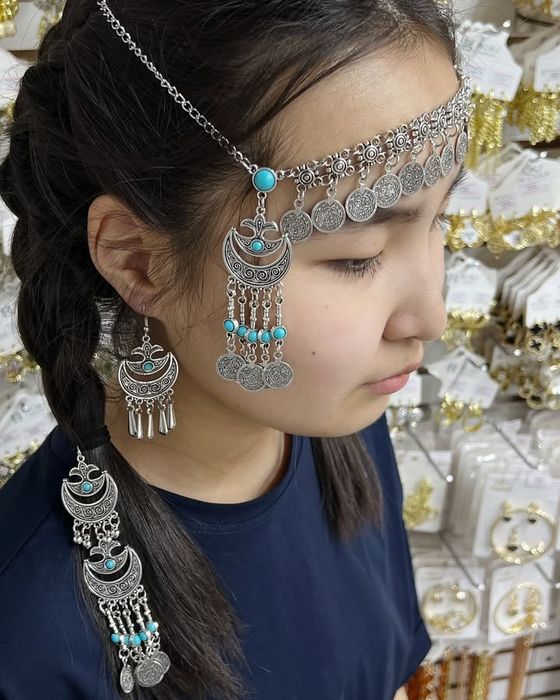 Шекелік шашбау сырға