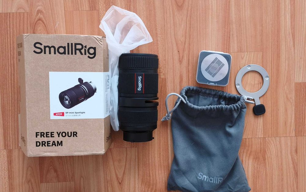 Lampa foto video SmallRig SmallRig RC 60C RGB, full color, maner, clema pentru powerbank, 4810 si SmallRig mini Spot Light