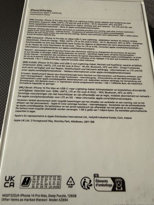 Cutie Apple iPhone 14 Pro Max Deep Purple 128Gb