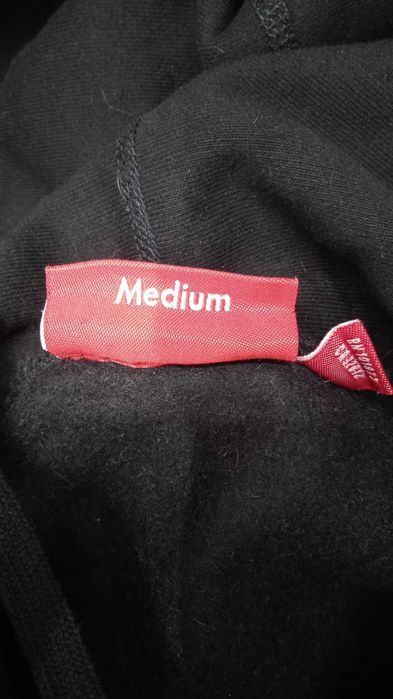 Supreme Box Logo оригинален мъжки суичър черен худи анорак M