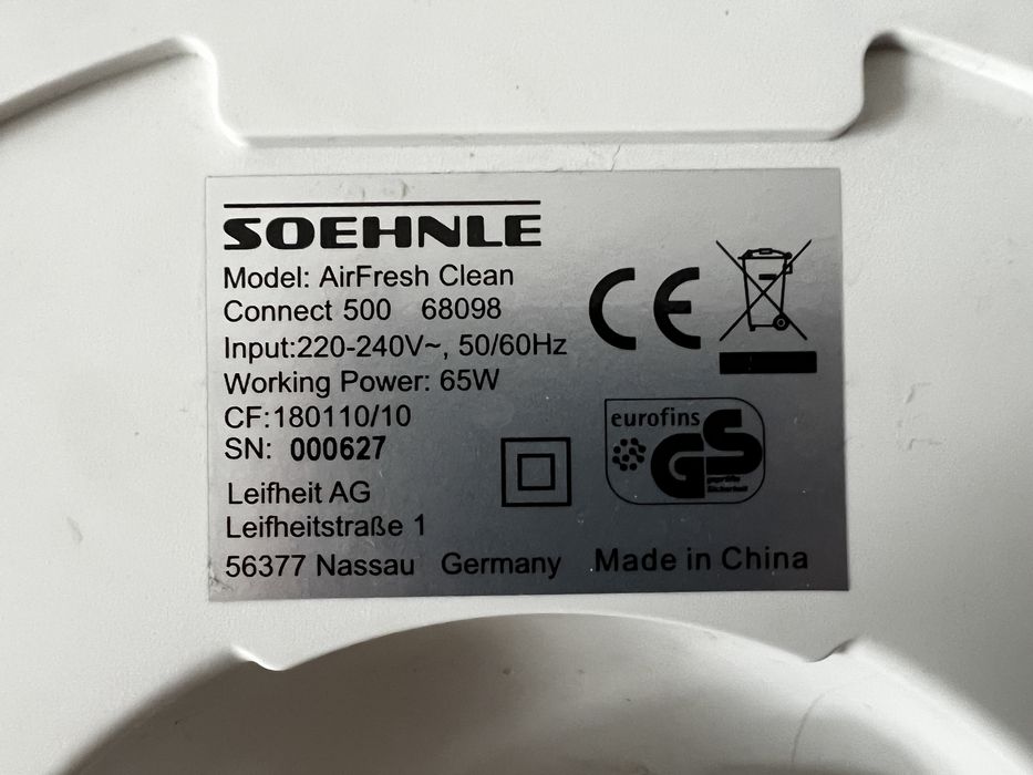 Пречиствател за въздух Soehnle AirFresh Clean Connect 500