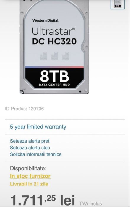 Data center HDD-nefolosite- 2 produse