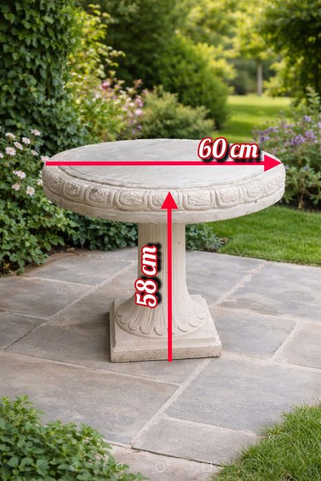 Măsuță din beton ,2piese,foarte stabilă, montaj rapid