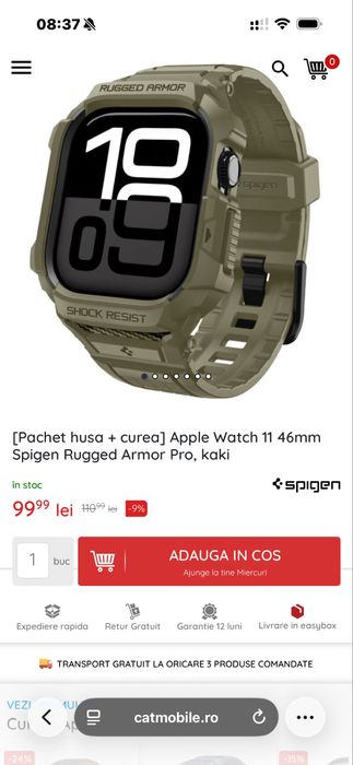Curele si husa Applewatch 10/11 46mm