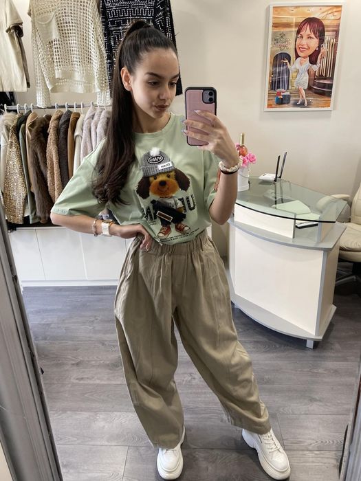 Сладка блузка с кученце налична в размер S/M и L/XL