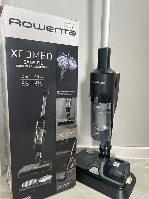 Безкабелна прахосмукачка и моп 2в1 Rowenta X-Combo!