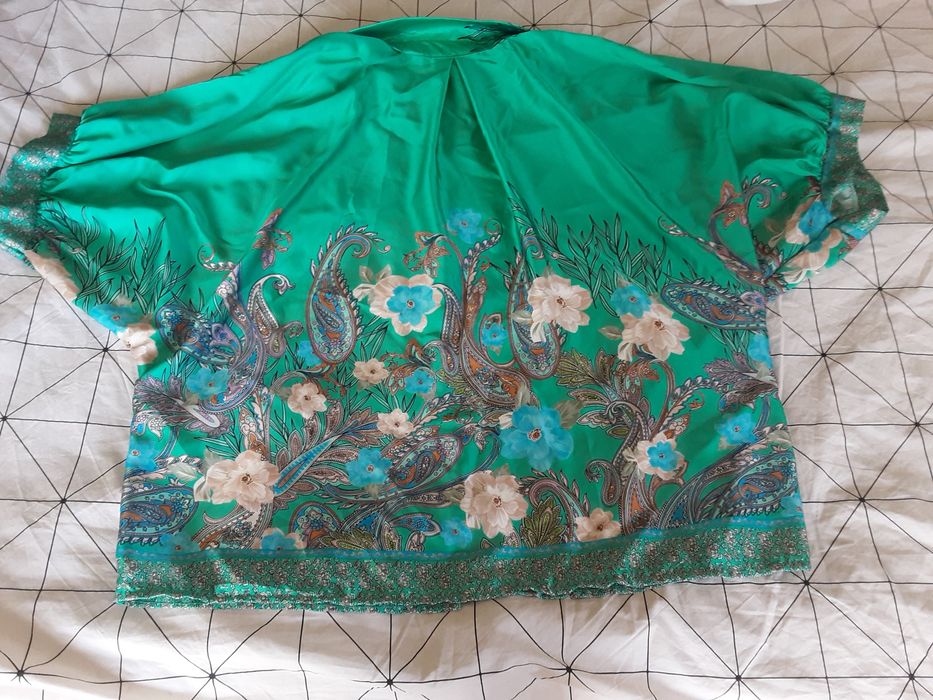 Bluza oversize turcoaz