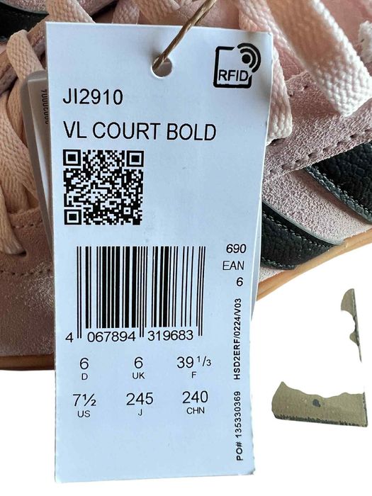 Sneakers VL Court Bold JI2910 Pink Adidas