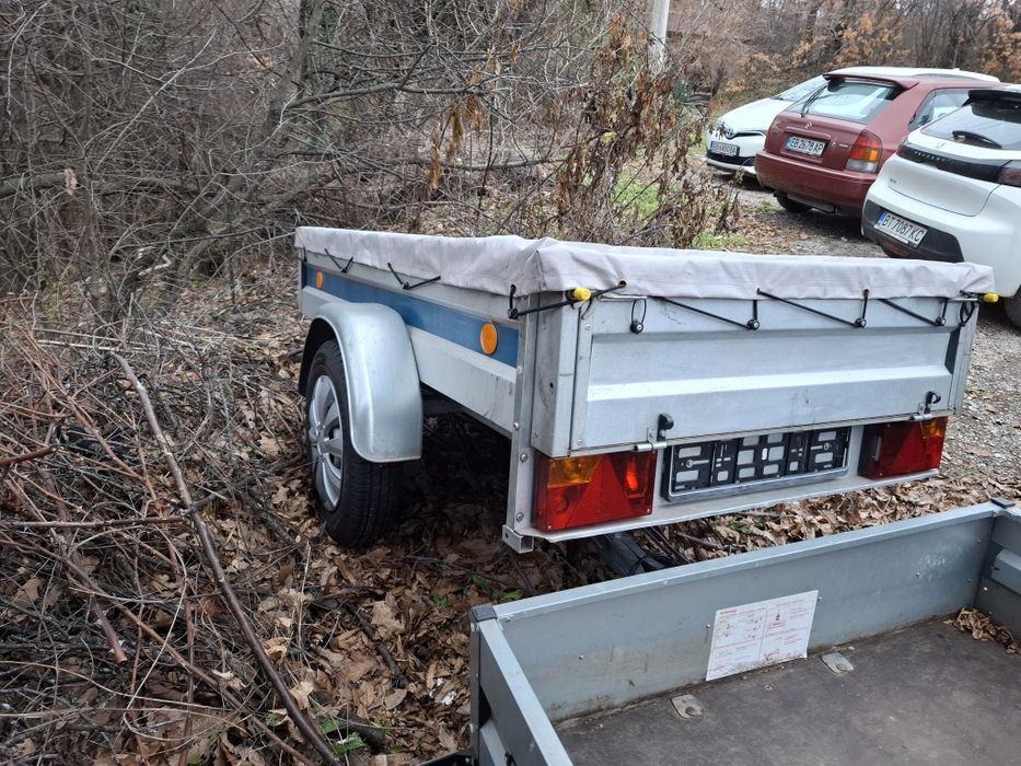 Немско ремарке Stema с брезент