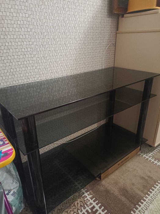 Стол/тумба стеклянный