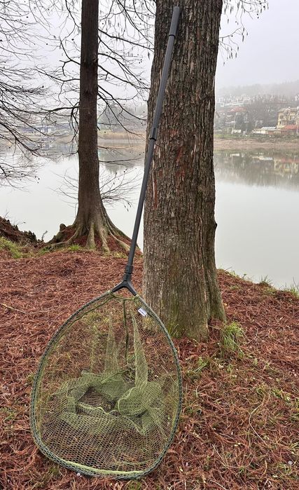 Риболовен кеп с гумирана мрежа