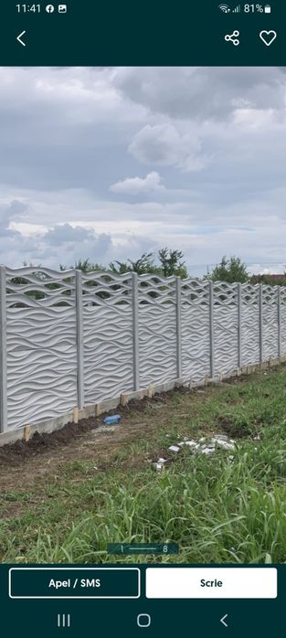Gard garduri beton Dâmbovița