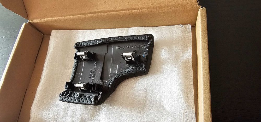 Capac maneta nuca schimbator piele perforata Audi S line A6, A7, Q7 Q8