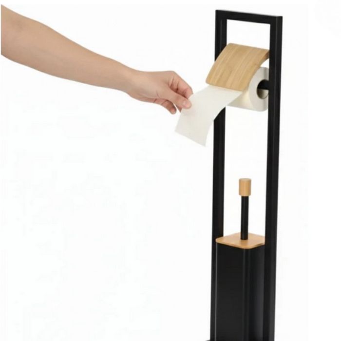 Стойка 2в1 Cheffinger за баня с тоалетна четка и държач за тоалетна ха