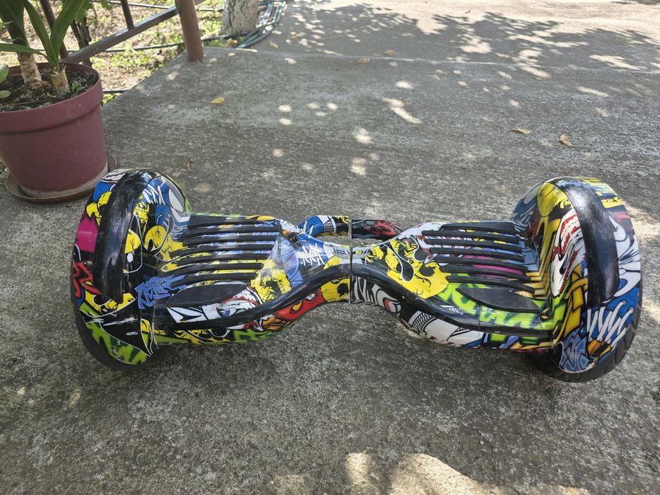 Hoverboard roți 10' cu încărcător, telecomandă și  cu scaun
