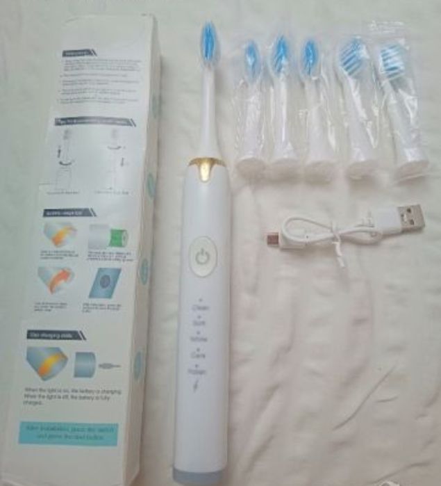 Електрическа четка за зъби с 6 накрайника/глави Sonic Electric