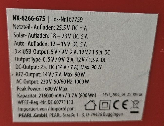 Invertor 1600w 216 amperi