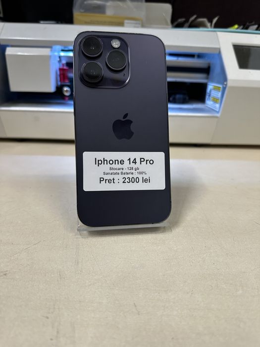 Iphone 14 pro / 100% baterie / garantie / folie sticla cadou