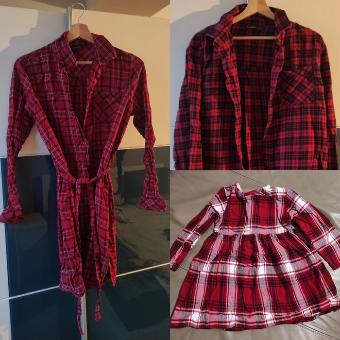 Коледни дрехи - мама, татко и момиче