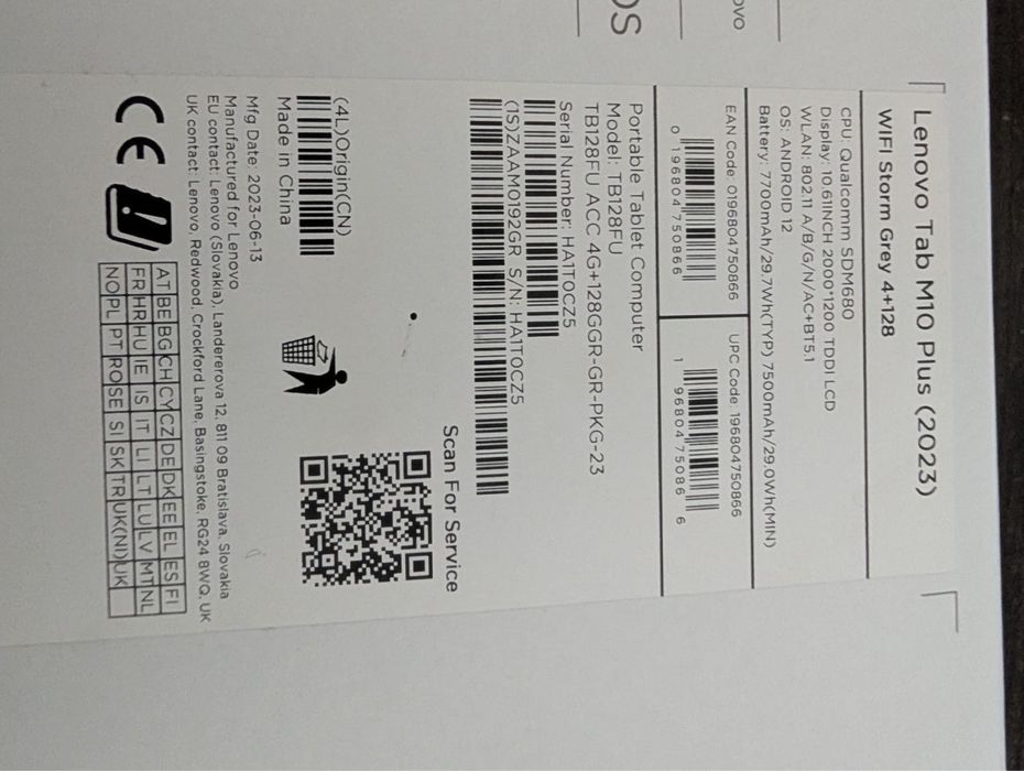 Tableta cu husa si pen Lenovo Tab M10 Plus
