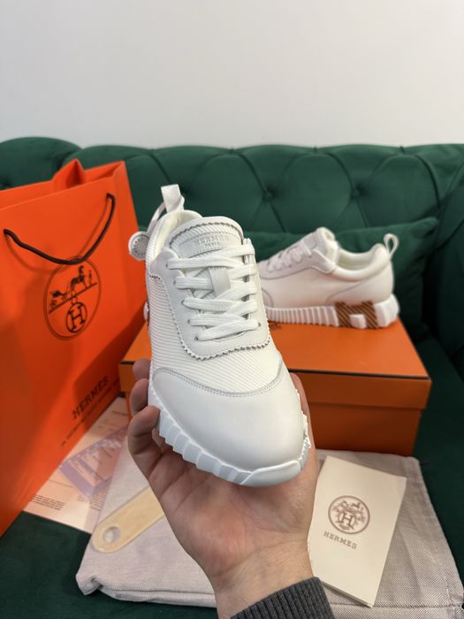 Adidasi Hermes piele naturala 100% Full Box colectie noua