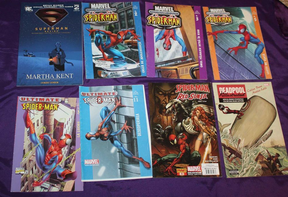 Benzi desenate marvel Ultimate Spider-Man Red Sonja Cei patru fantastici spiderman rahan romana Superman revine comics  integrale panini franceza