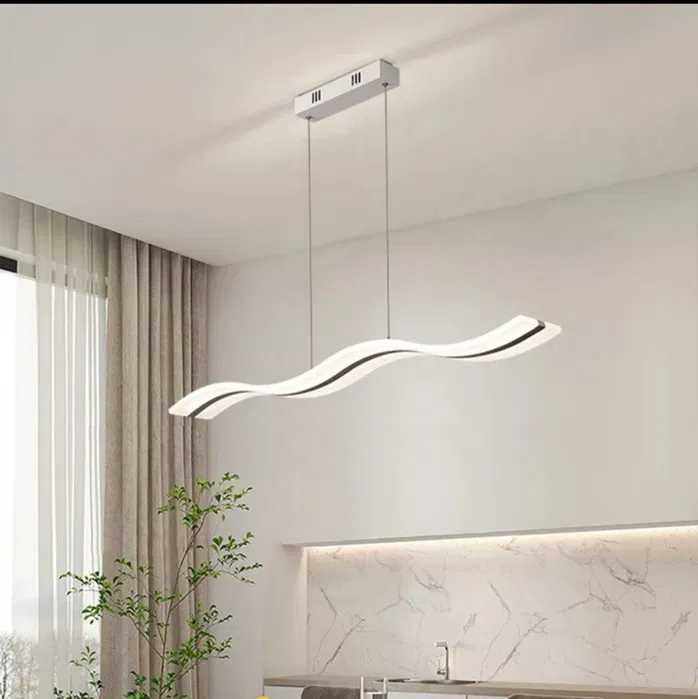 LED ЛЕД Дизайнерска Модерна вълнообразна висяща лампа с дистанционно