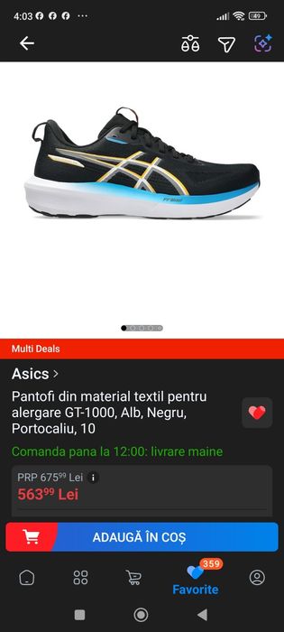 Vând adidasi Asics GT-1000