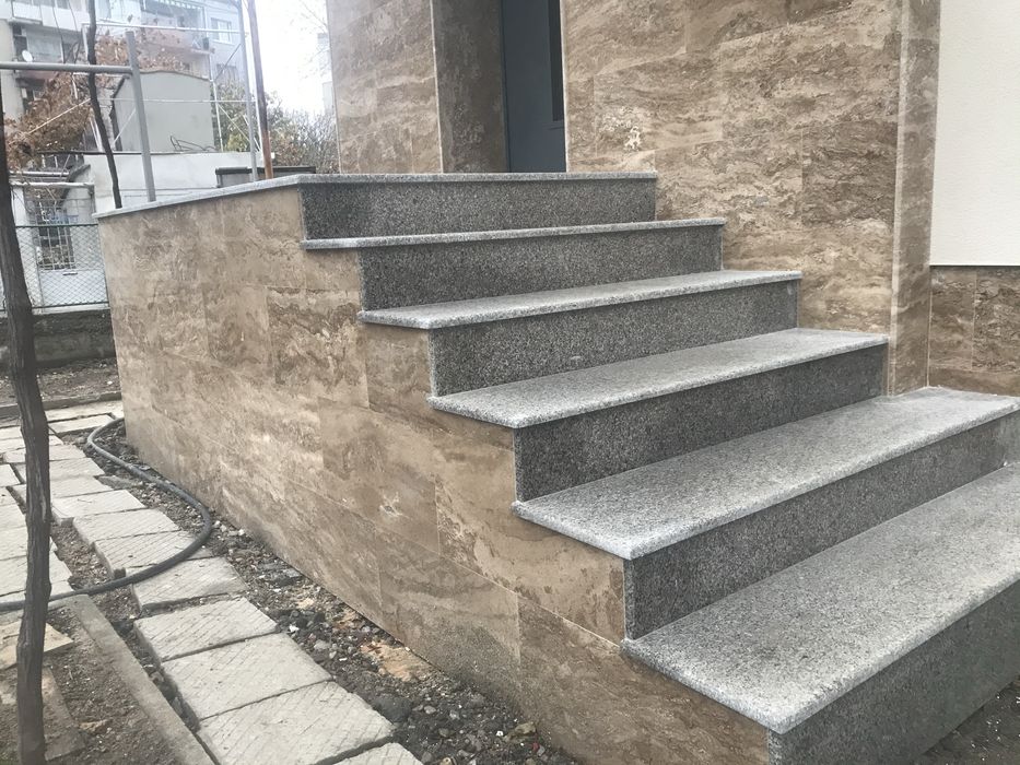 Стъпала от гранит мрамор травертин