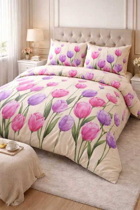 Памучен плик за спално бельо - различни десени и размери за уютен сън!