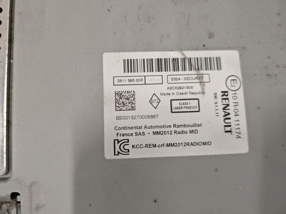 Cd/Radio/Радио/Mp3/Bluetooth за Renault/Рено Kangoo
