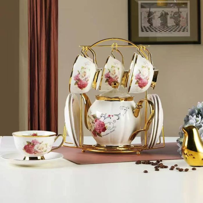 чайник, чашка, блюдце. набор услуг 6+1Choynak chashka