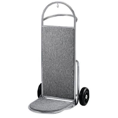 Товарна количка от полирана стомана, идеална за хотели и къщи за гости