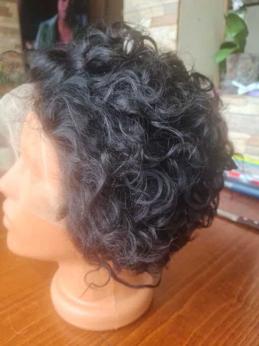 Перука къса, естествен косъм