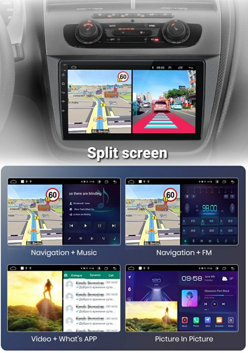 Navigatie Android dedicata SEAT ALTEA/TOLEDO (2004-2015)