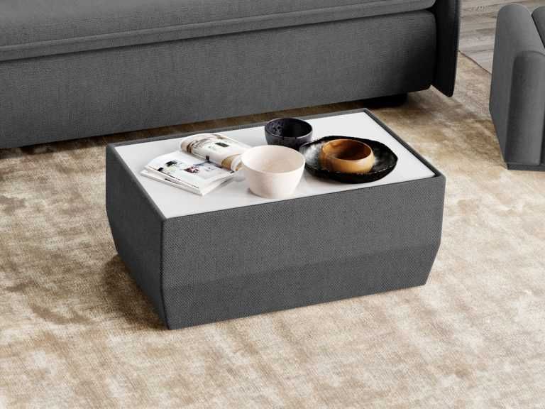 Masa cafea tapitata Revi Barrel 90