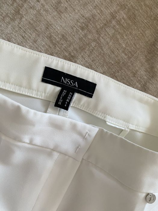 Pantaloni albi Nissa