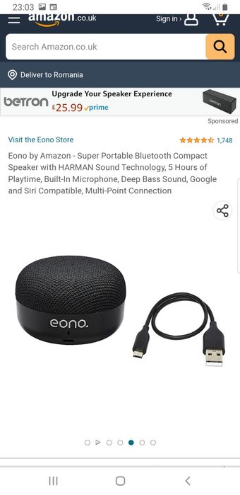 Vand Boxa Eono by Harman nu JBL