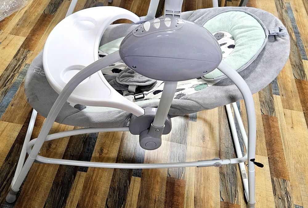 МОНИ Електрическа люлка - шезлонг 2в1 RHEA СИВ