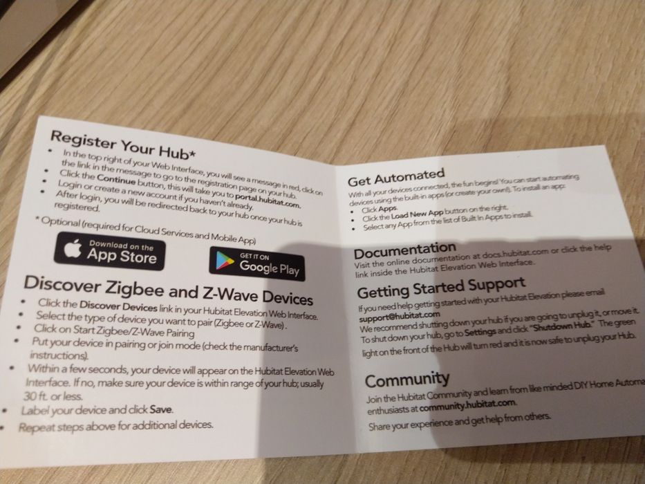 Hubitat Elevation C-7 Hub Zigbee Z-Wave - smart home