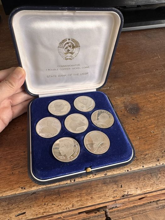 Набор памятных монет 1 рубль СССР 1 Rouble Copper