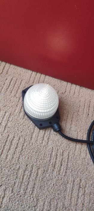 Lampa avertizare 24v verde alb