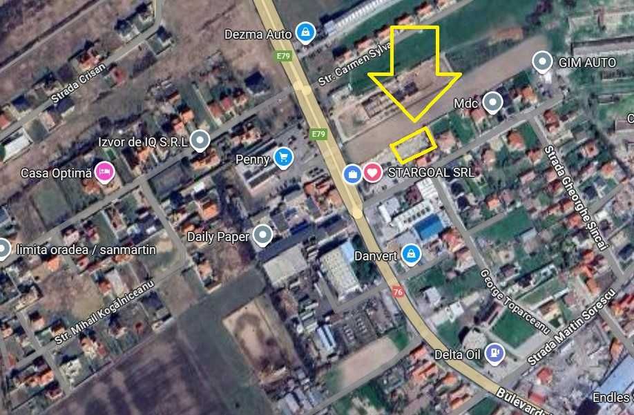 De închiriat teren 1000 MP SANMARTIN Vis-à-vis PENSIUNEA SÂNMARTIN