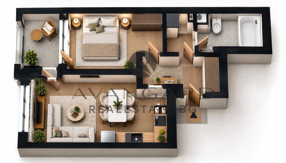 Продава се Двустаен апартамент в Пловдив, Кючук Париж - 73 кв.м за 1398 €/кв.м - Снимка #9